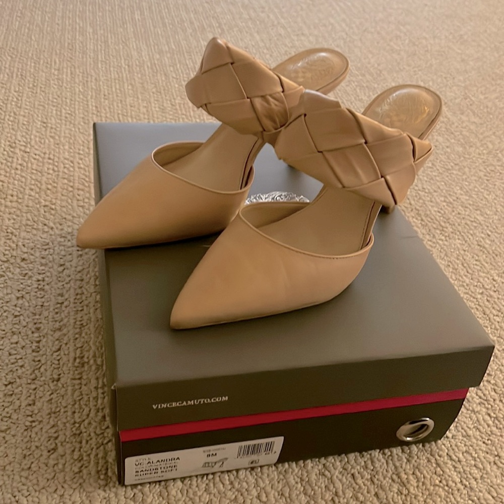 Vince Camuto Alandra Nude Mule Pumps